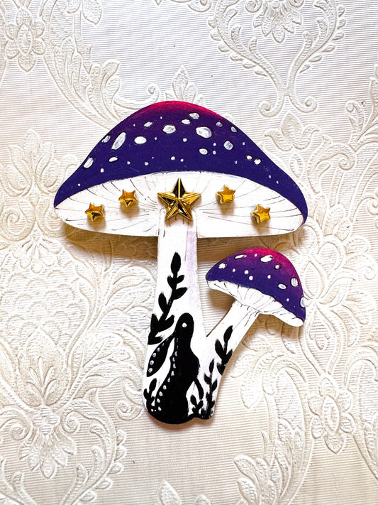 Hand-painted mushroom MAGNET / Kézzel festett gomba mágnes