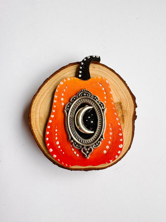 Hand-painted pumpkin MAGNET / Kézzel festett tök mágnes