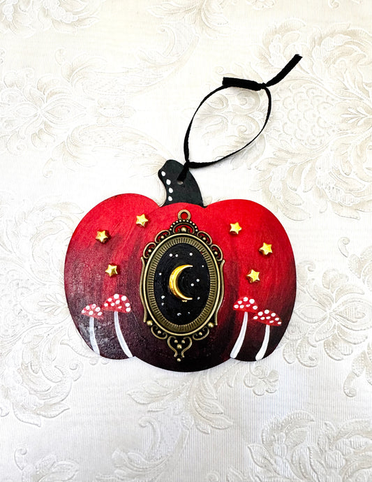 Hand-painted pumpkin MAGNET and ornament / Kézzel festett tök mágnes és dísz