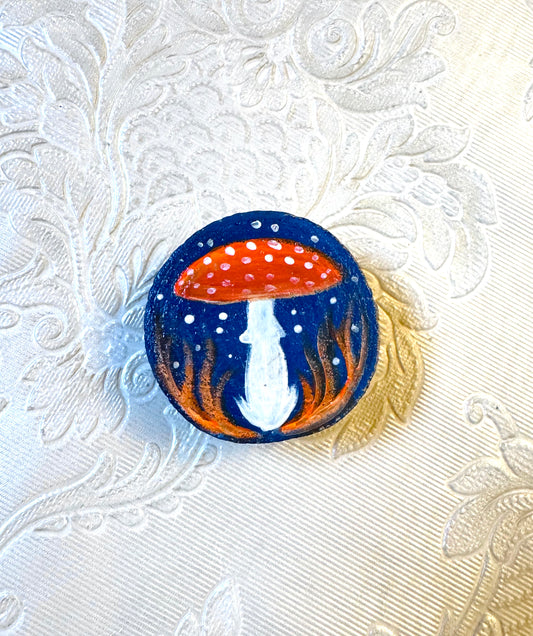 Hand-painted mini wooden MAGNET / Kézzel festett mini fakorong MÁGNES