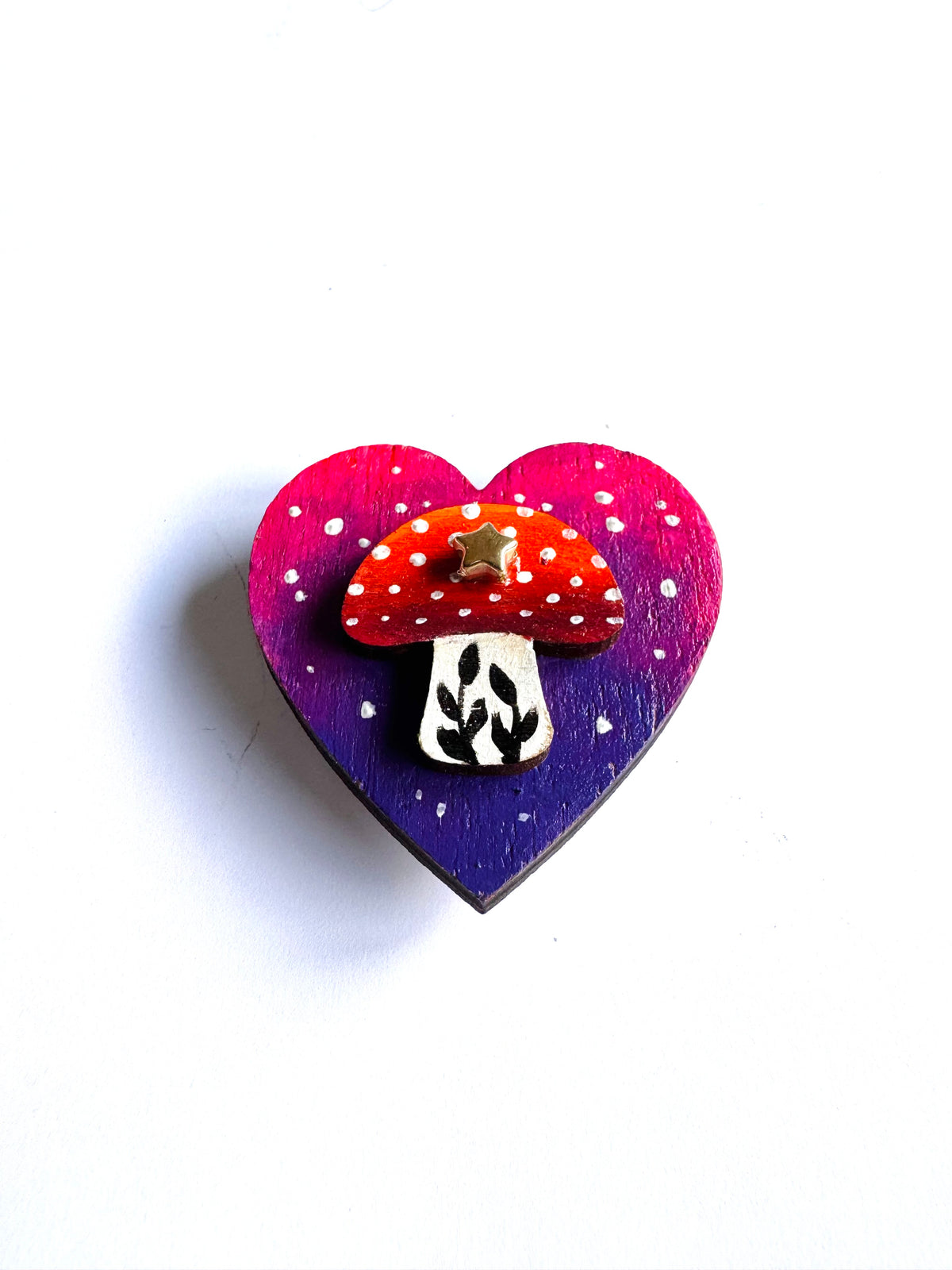 Hand-painted mini wooden MAGNET / Kézzel festett mini fa MÁGNES