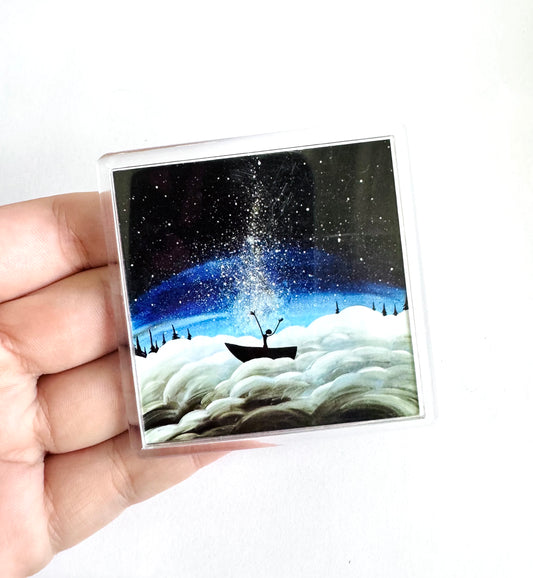 Plexi magnet / Mágnes plexi tokkal