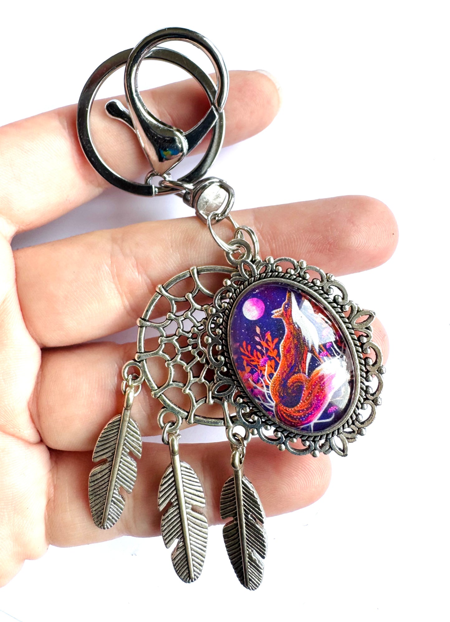 Dream-catcher keychain / Álomfogós kulcstartó