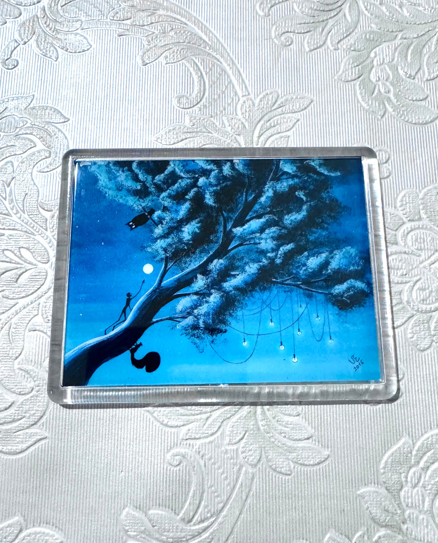 Plexi magnet / Mágnes plexi tokkal