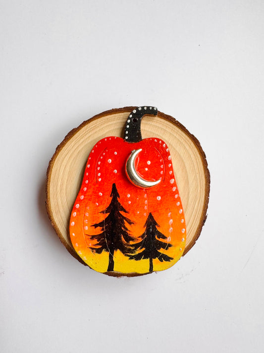 Hand-painted pumpkin MAGNET / Kézzel festett tök mágnes