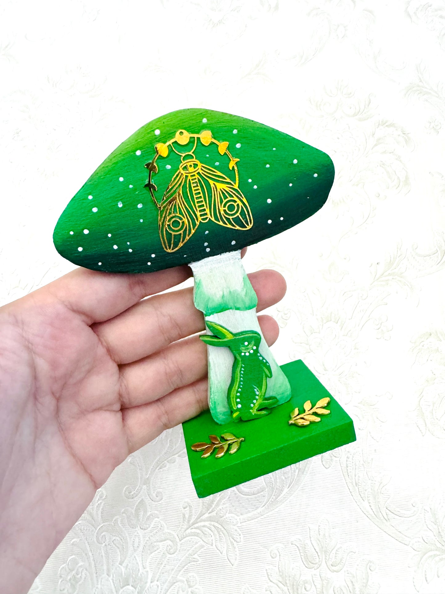 Kézzel festett gomba KISEBB / Hand-painted mushroom SMALLER