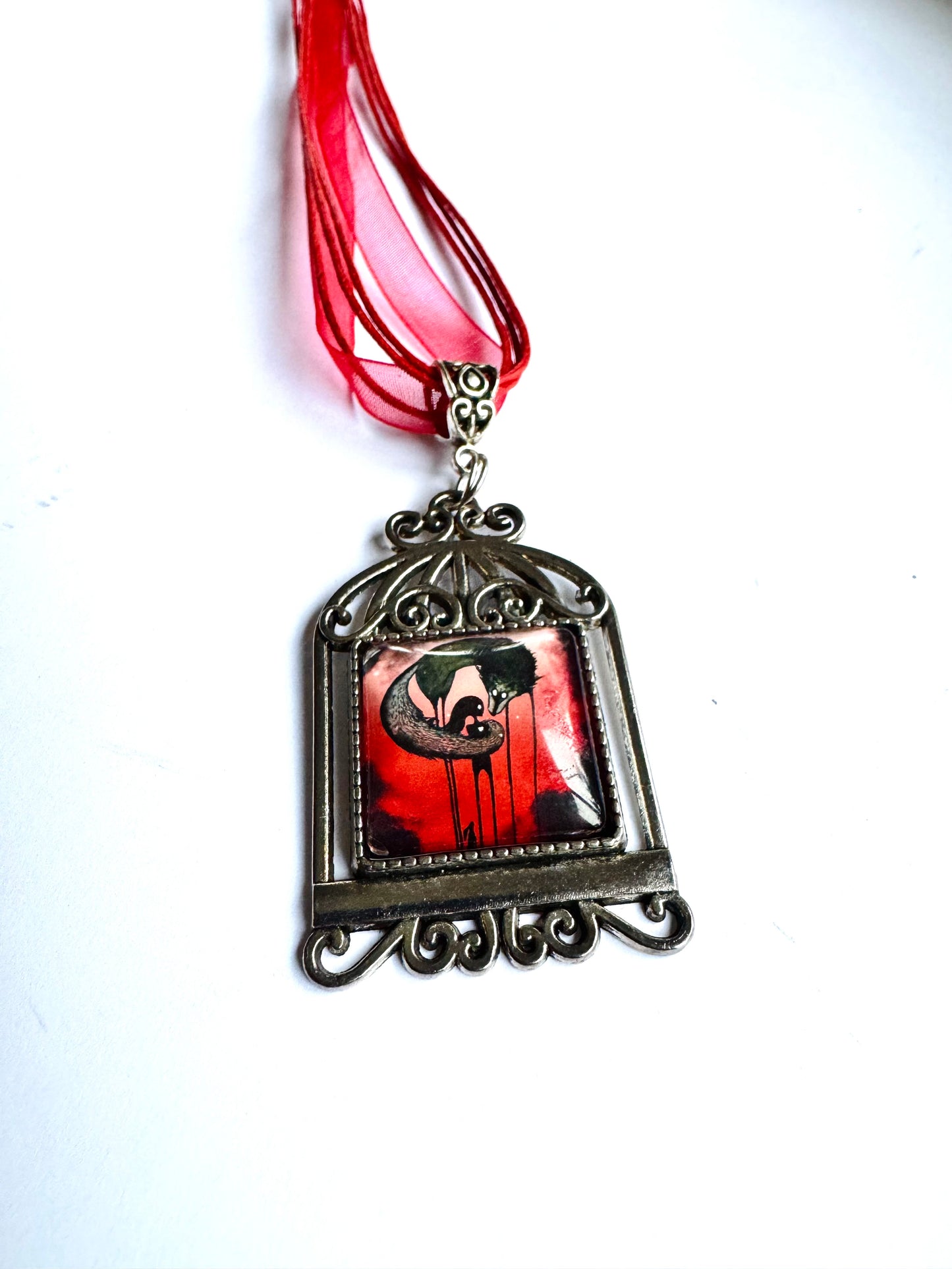 “Bird cage” pendant / “Kalitka” medál egyedi grafikával