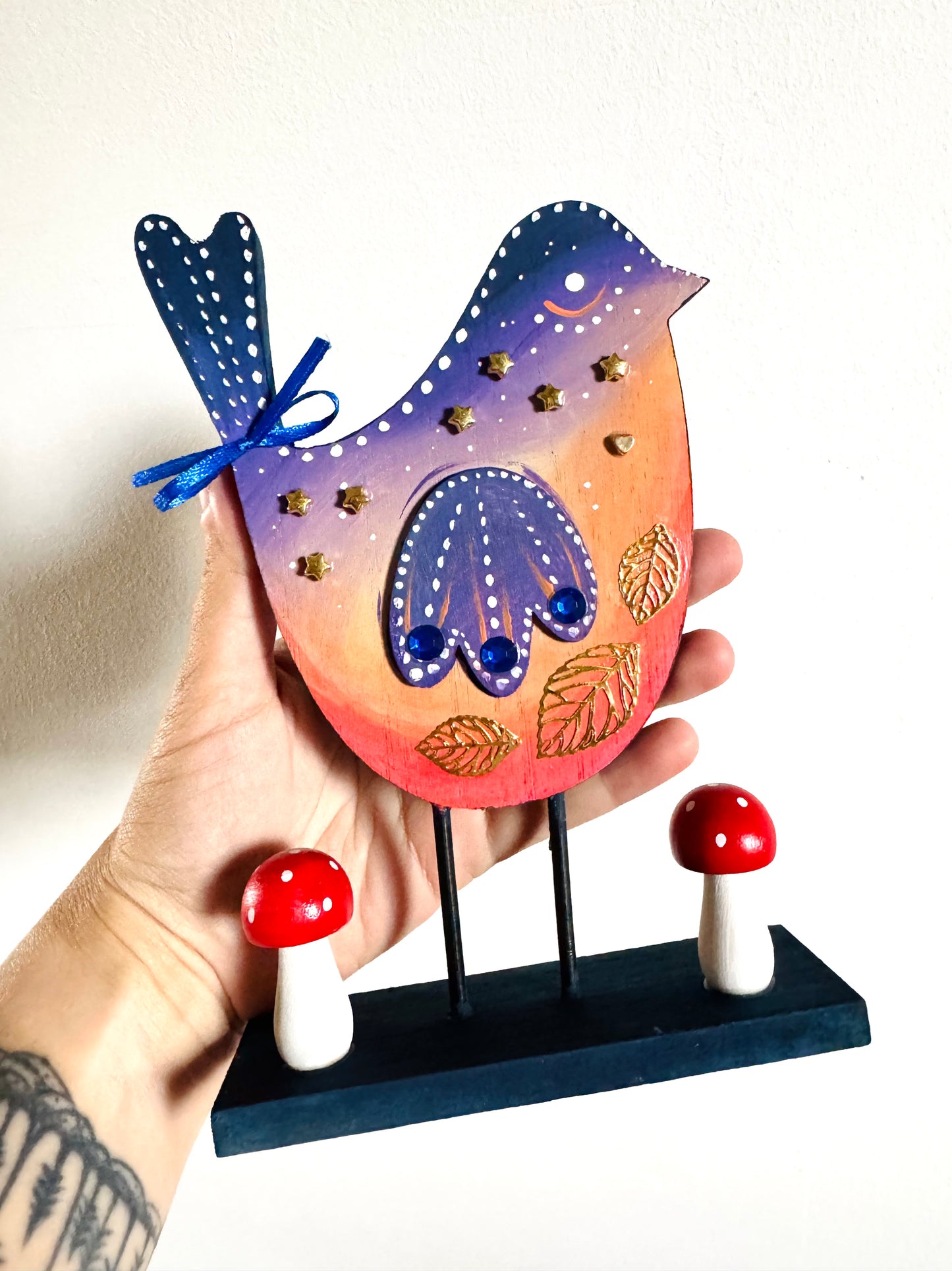 Springdecor bird figurine / Tavaszi madárka figura