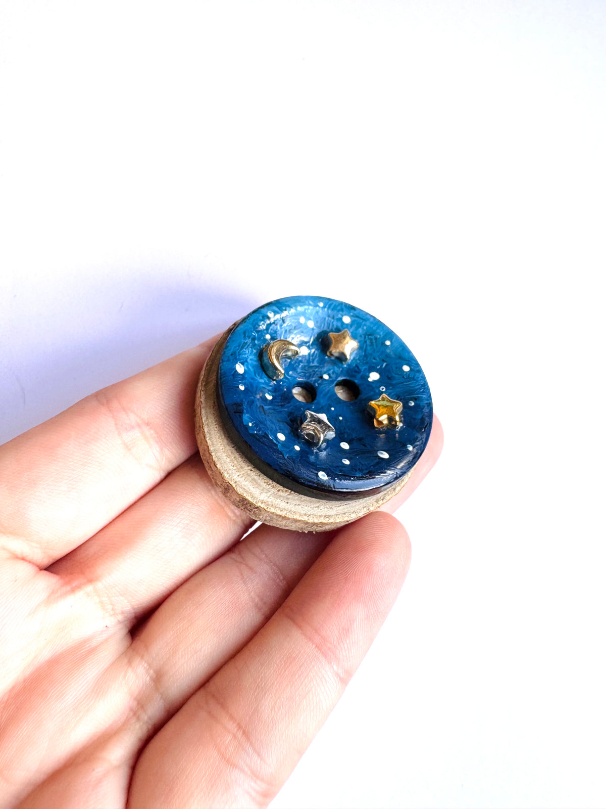 Hand-painted mini wooden MAGNET / Kézzel festett mini fakorong MÁGNES