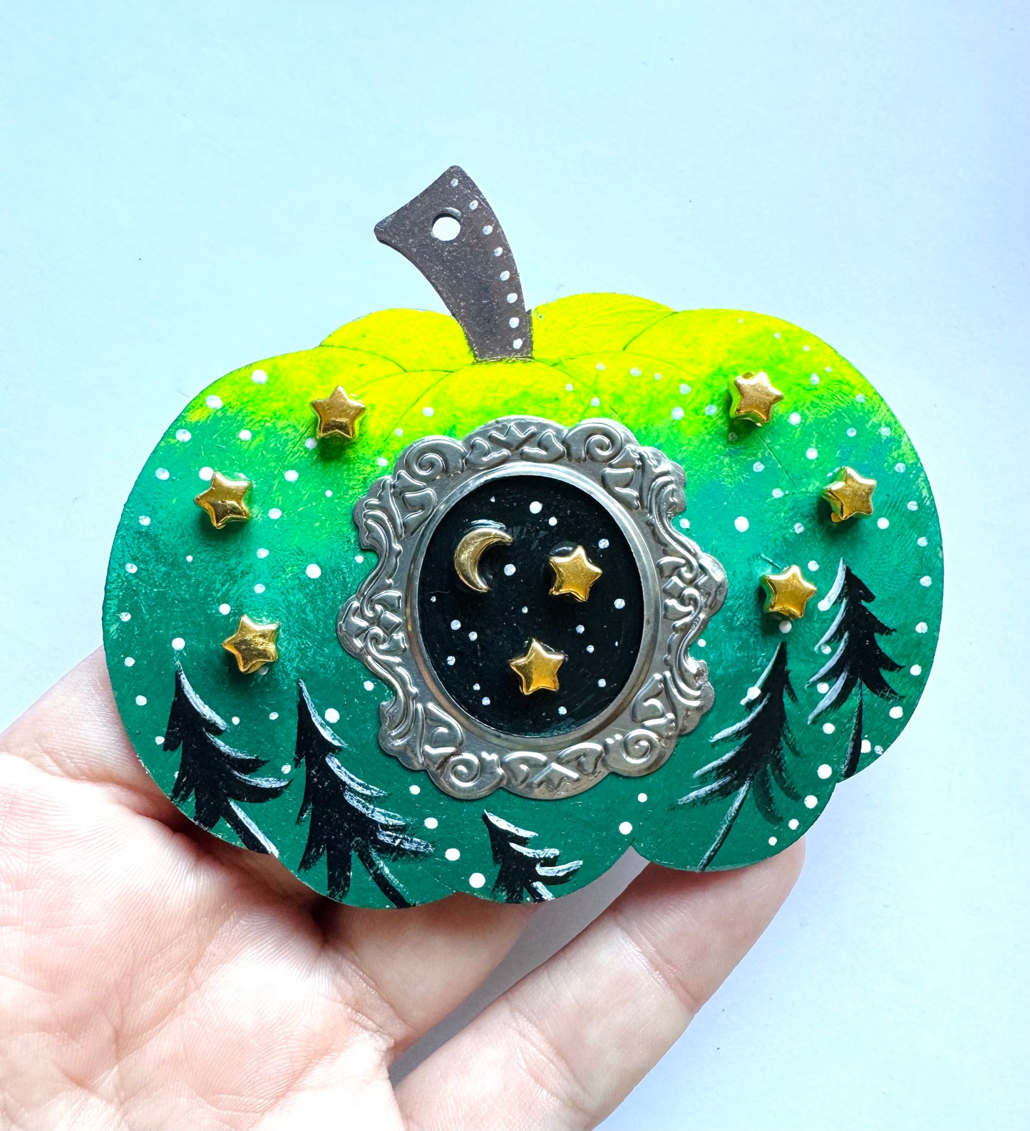 Hand-painted pumpkin MAGNET / Kézzel festett varázstök mágnes