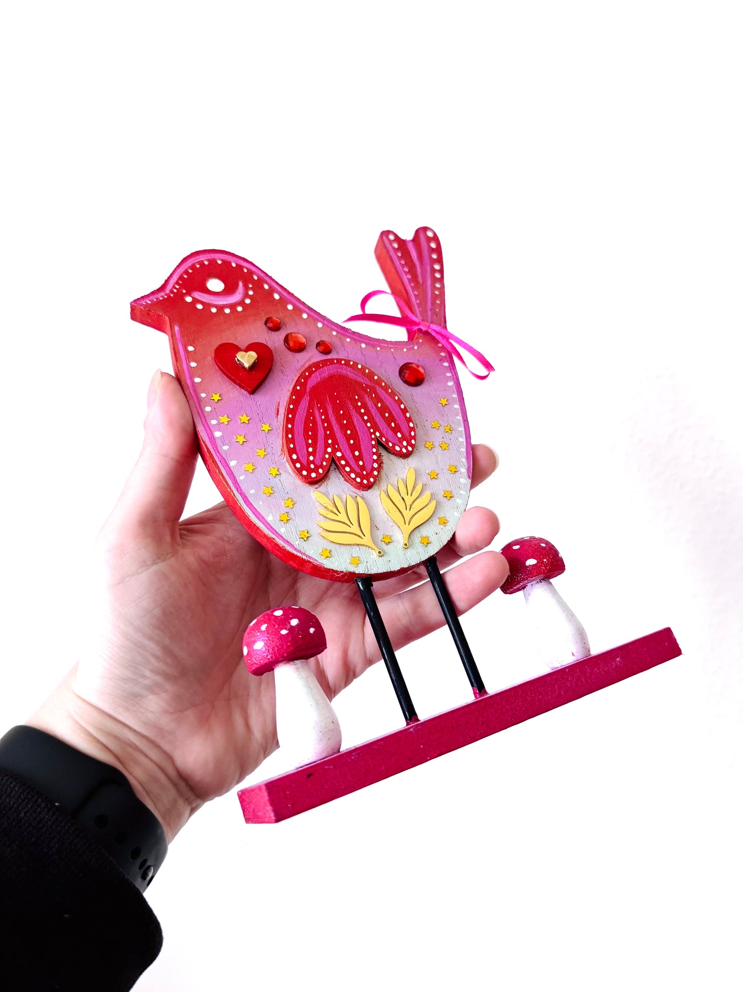 Springdecor bird figurine / Tavaszi madárka figura