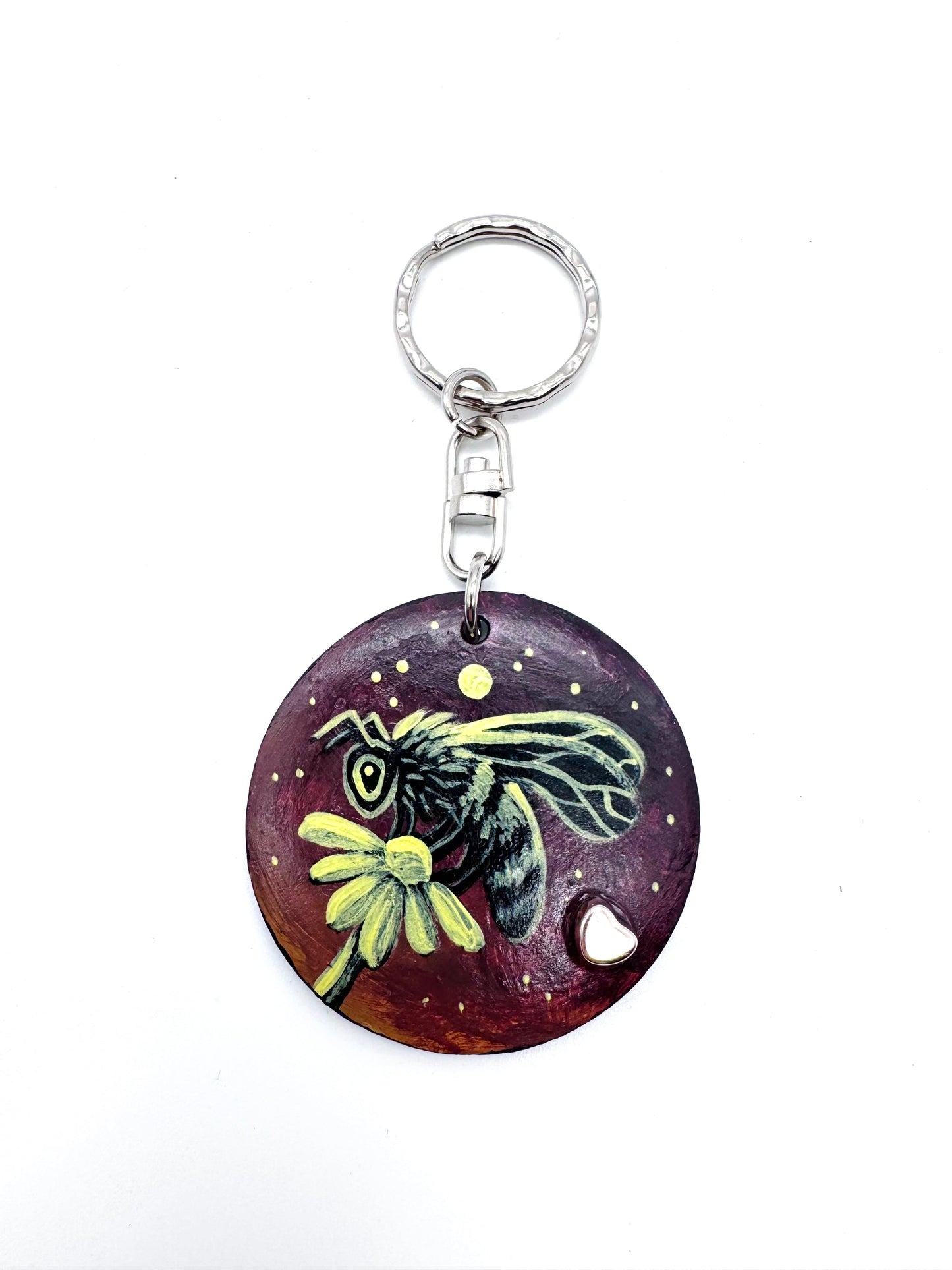 Round wooden keychain (larger size) / Kerek fa kulcstartó (nagyobb méret)