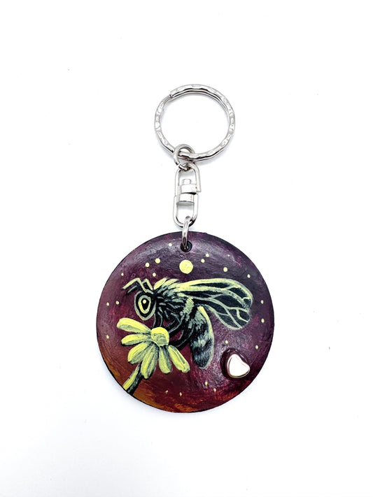 Round wooden keychain (larger size) / Kerek fa kulcstartó (nagyobb méret)