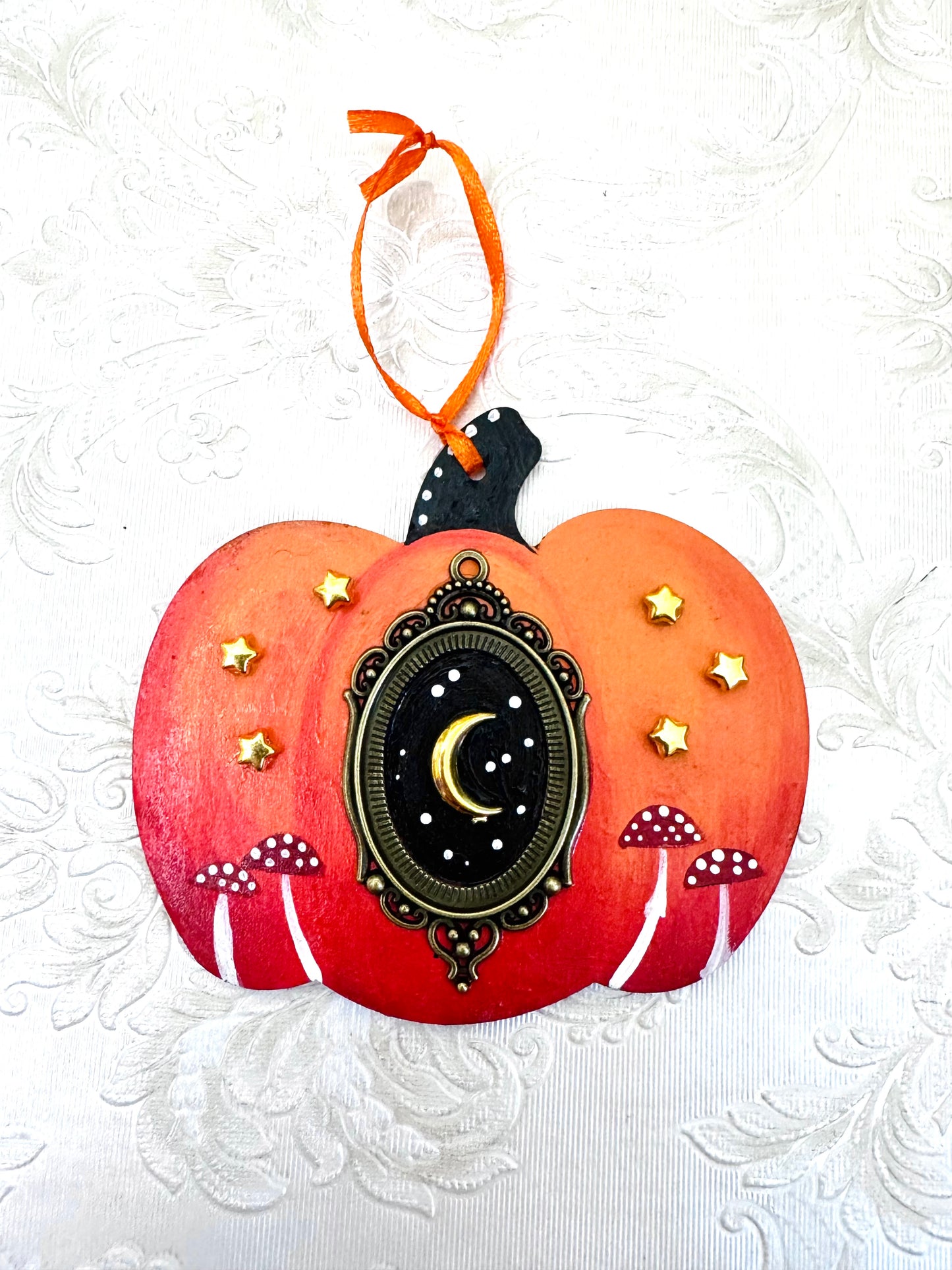 Hand-painted pumpkin MAGNET and ornament / Kézzel festett tök mágnes és dísz