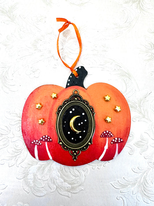 Hand-painted pumpkin MAGNET and ornament / Kézzel festett tök mágnes és dísz