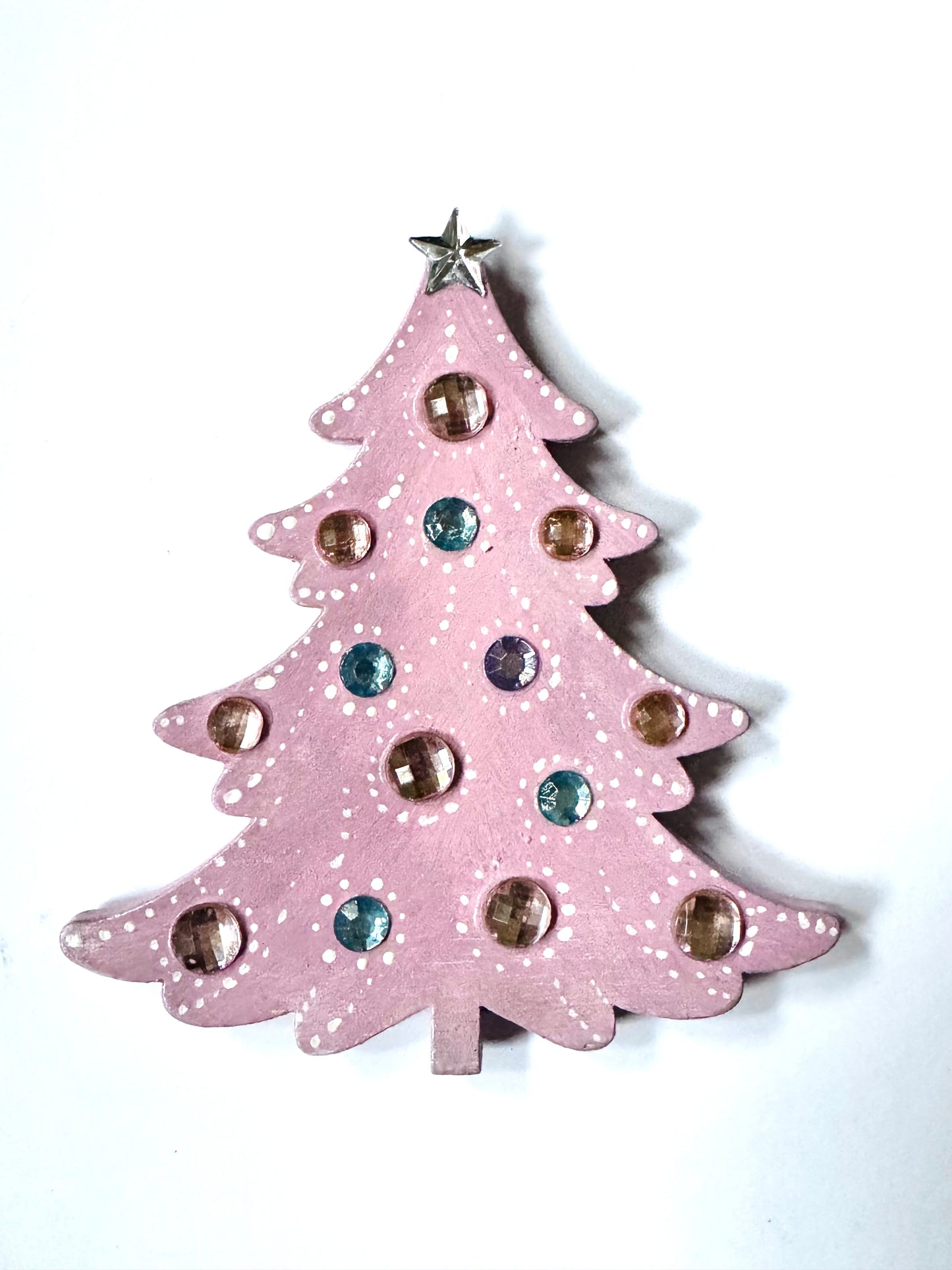 Hand-painted Christmas tree magnet / Kézzel festett karácsonyfa mágnes