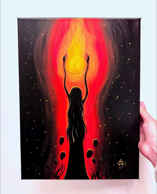 Original artwork - acrylic painting on canvas / Eredeti festmény feszített vásznon