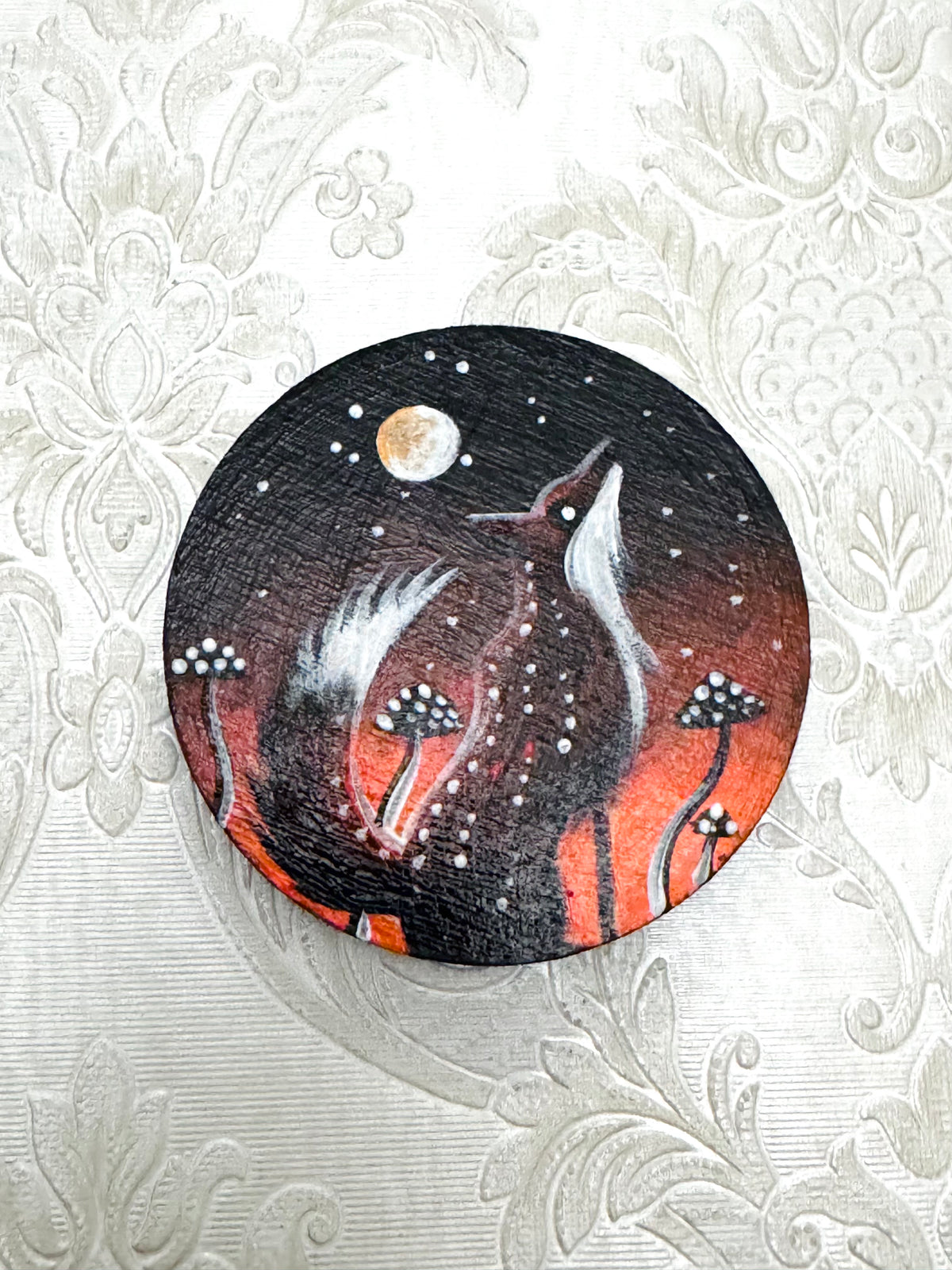 EYCIIR kézzel festett sminktükör / EYCIIR handpainted mirror