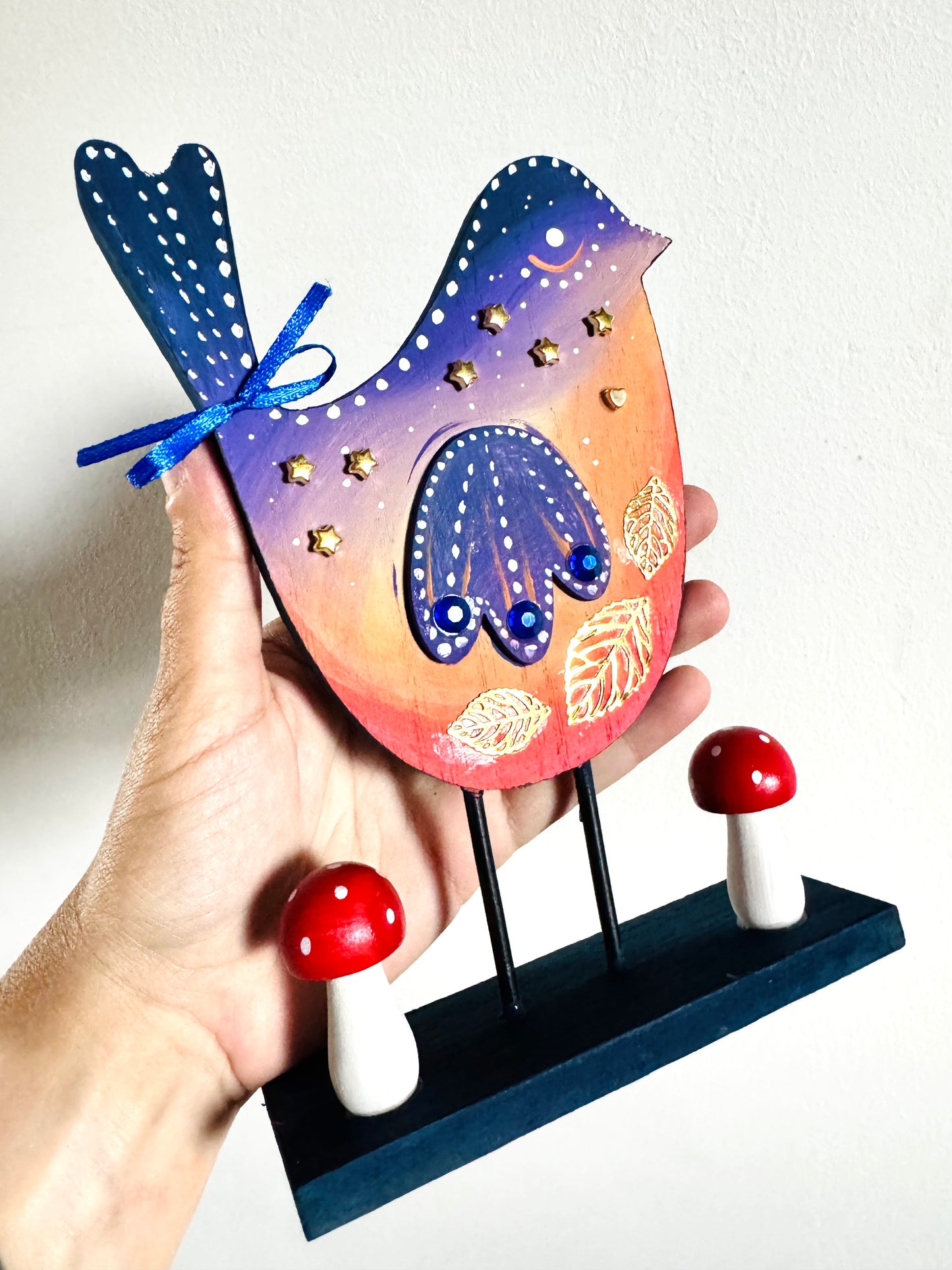 Springdecor bird figurine / Tavaszi madárka figura