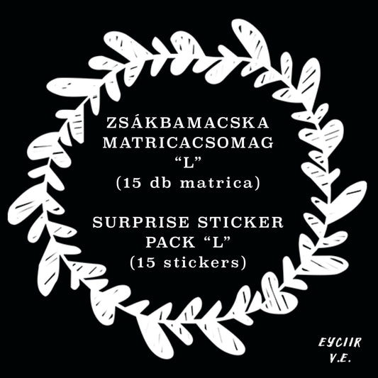 SURPRISE LARGE Vinyl sticker pack / ZSÁKBAMACSKA NAGY Matricacsomag egyedi grafikával