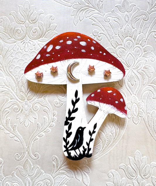 Hand-painted mushroom MAGNET / Kézzel festett gomba mágnes