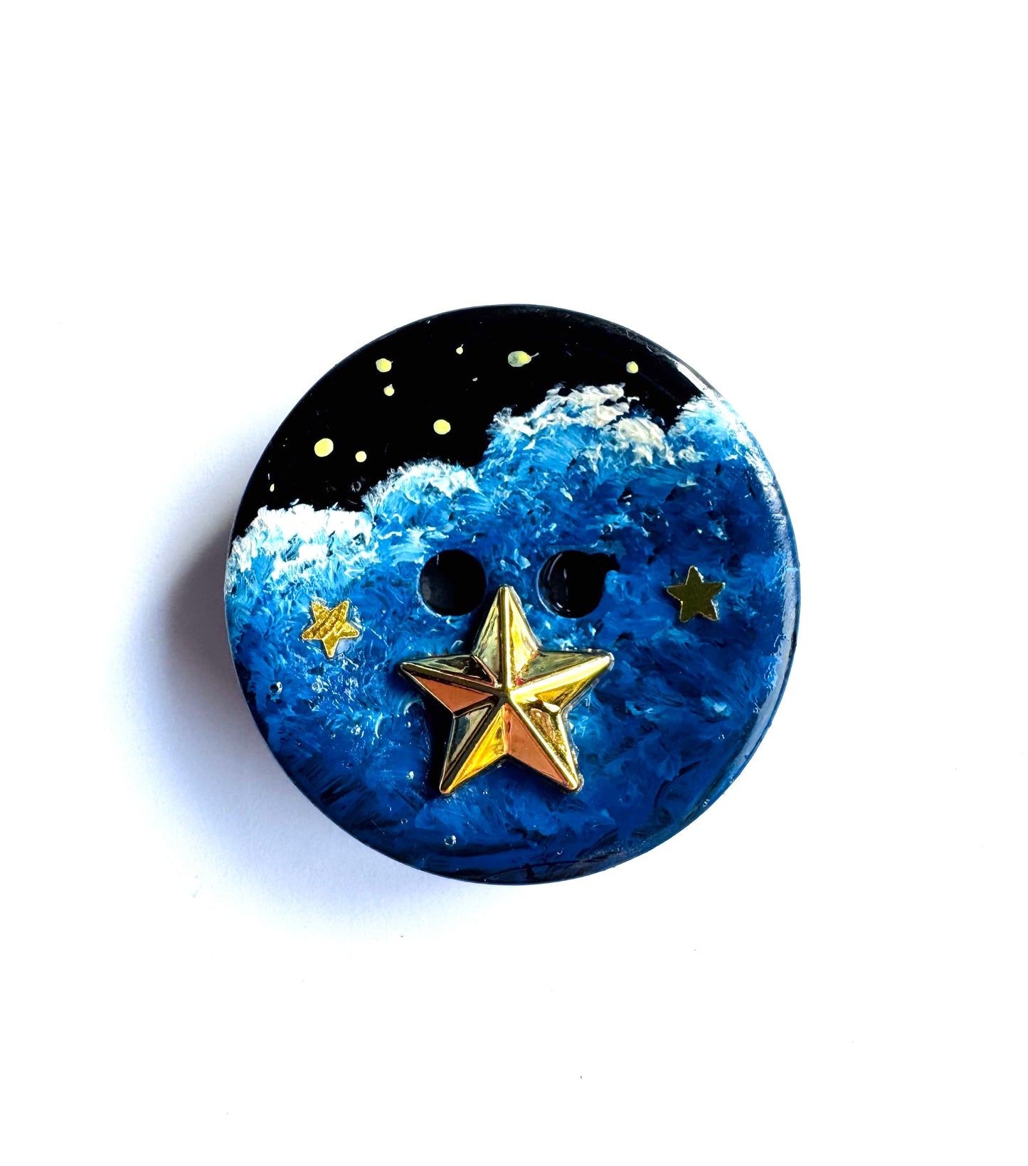 Hand-painted button MAGNET / Kézzel festett gomb MÁGNES