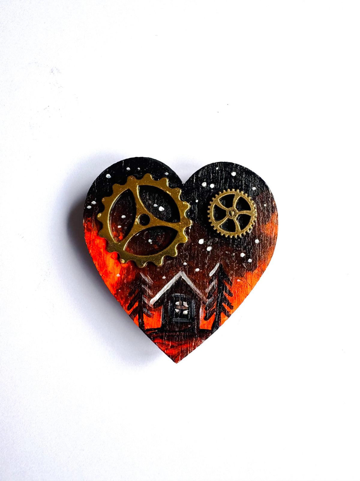 Hand-painted “steampunk” MAGNET / Kézzel festett “steampunk” mágnes
