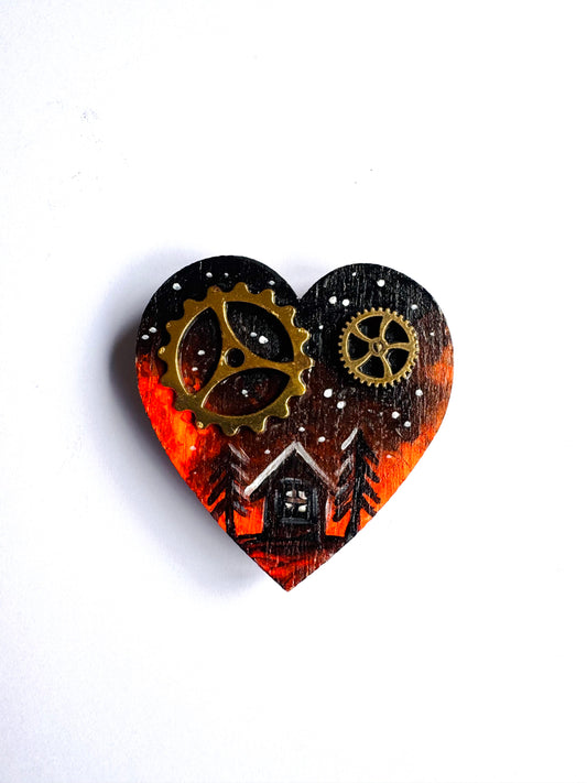 Hand-painted “steampunk” MAGNET / Kézzel festett “steampunk” mágnes