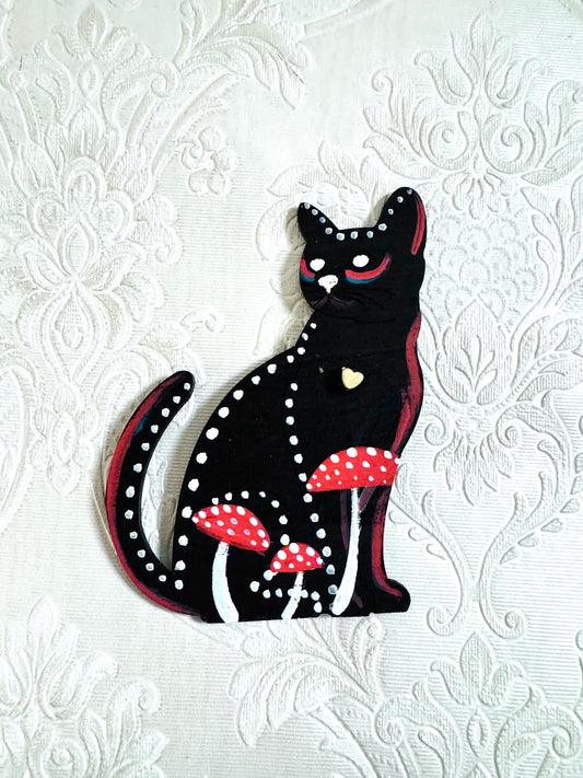 Hand-painted cat MAGNET / Kézzel festett macska mágnes