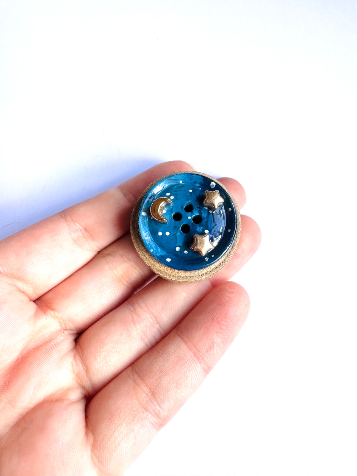 Hand-painted mini wooden MAGNET / Kézzel festett mini fakorong MÁGNES