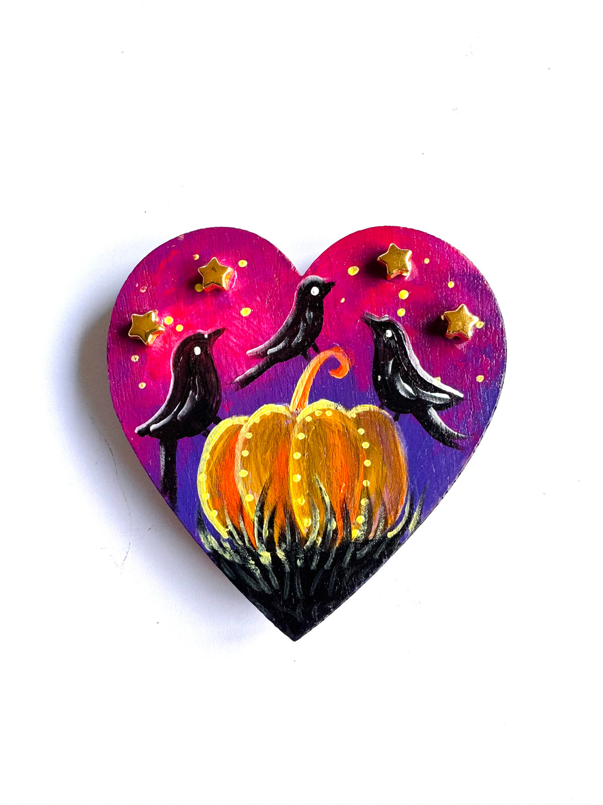 Hand-painted mini wooden MAGNET / Kézzel festett mini fa MÁGNES