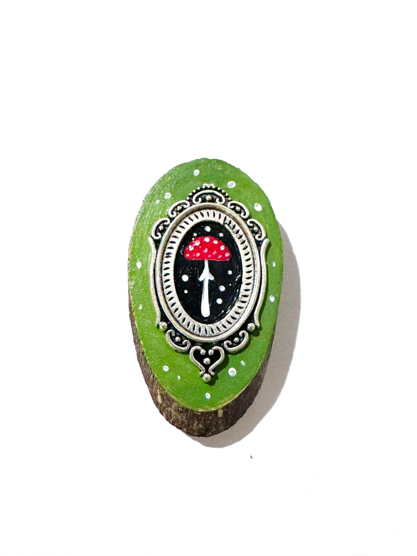 Hand-painted mini wood & steel MAGNET / Kézzel festett mini fa & fém MÁGNES