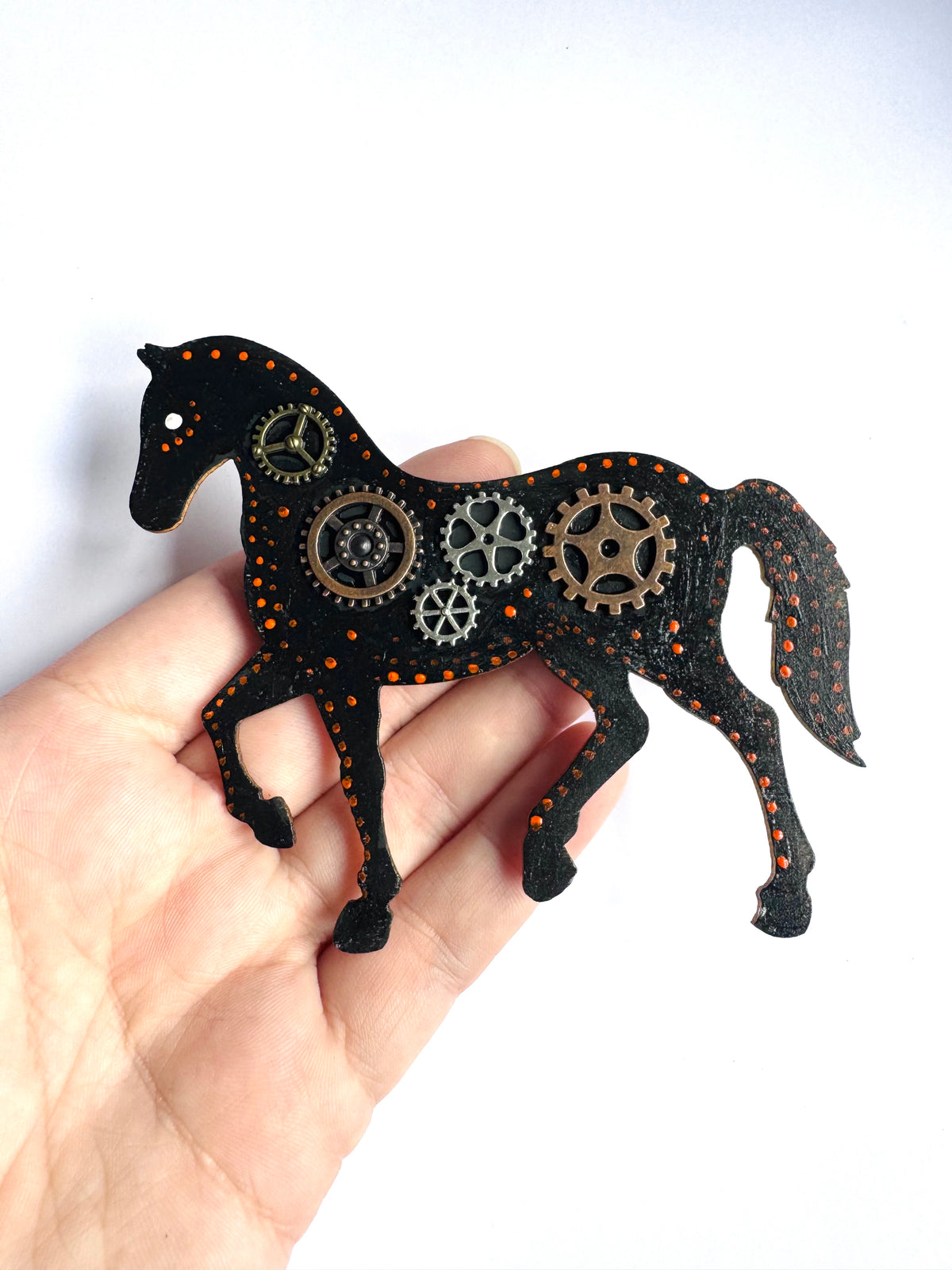 Hand-painted “steampunk” MAGNET / Kézzel festett “steampunk” mágnes