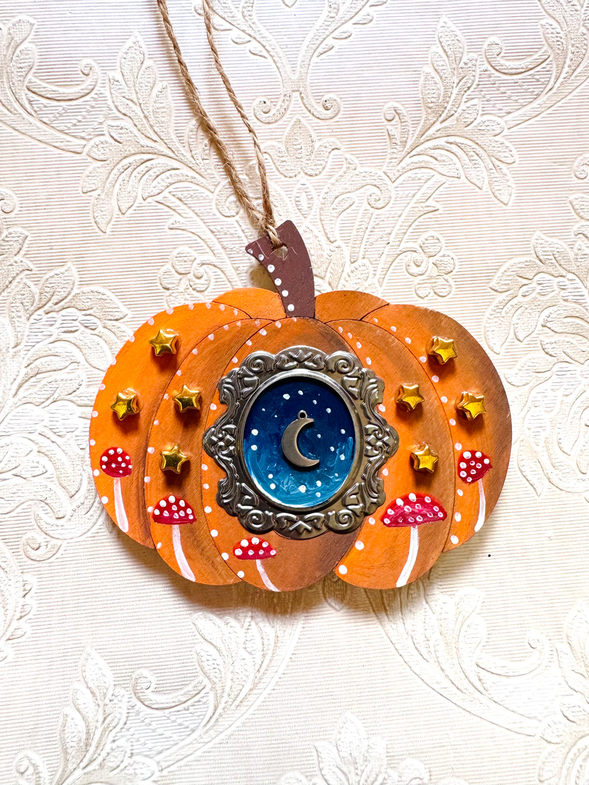 Hand-painted pumpkin MAGNET / Kézzel festett varázstök mágnes