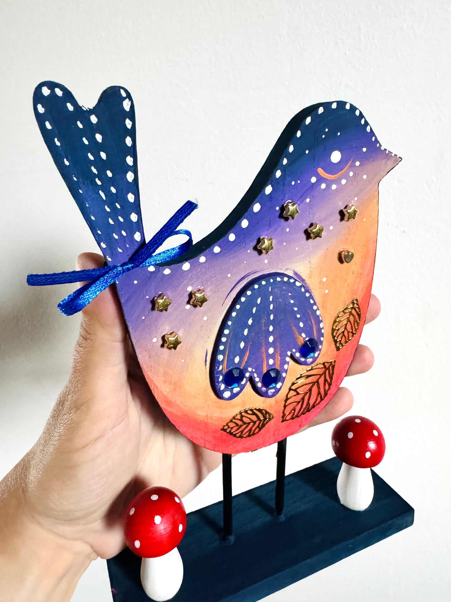 Springdecor bird figurine / Tavaszi madárka figura