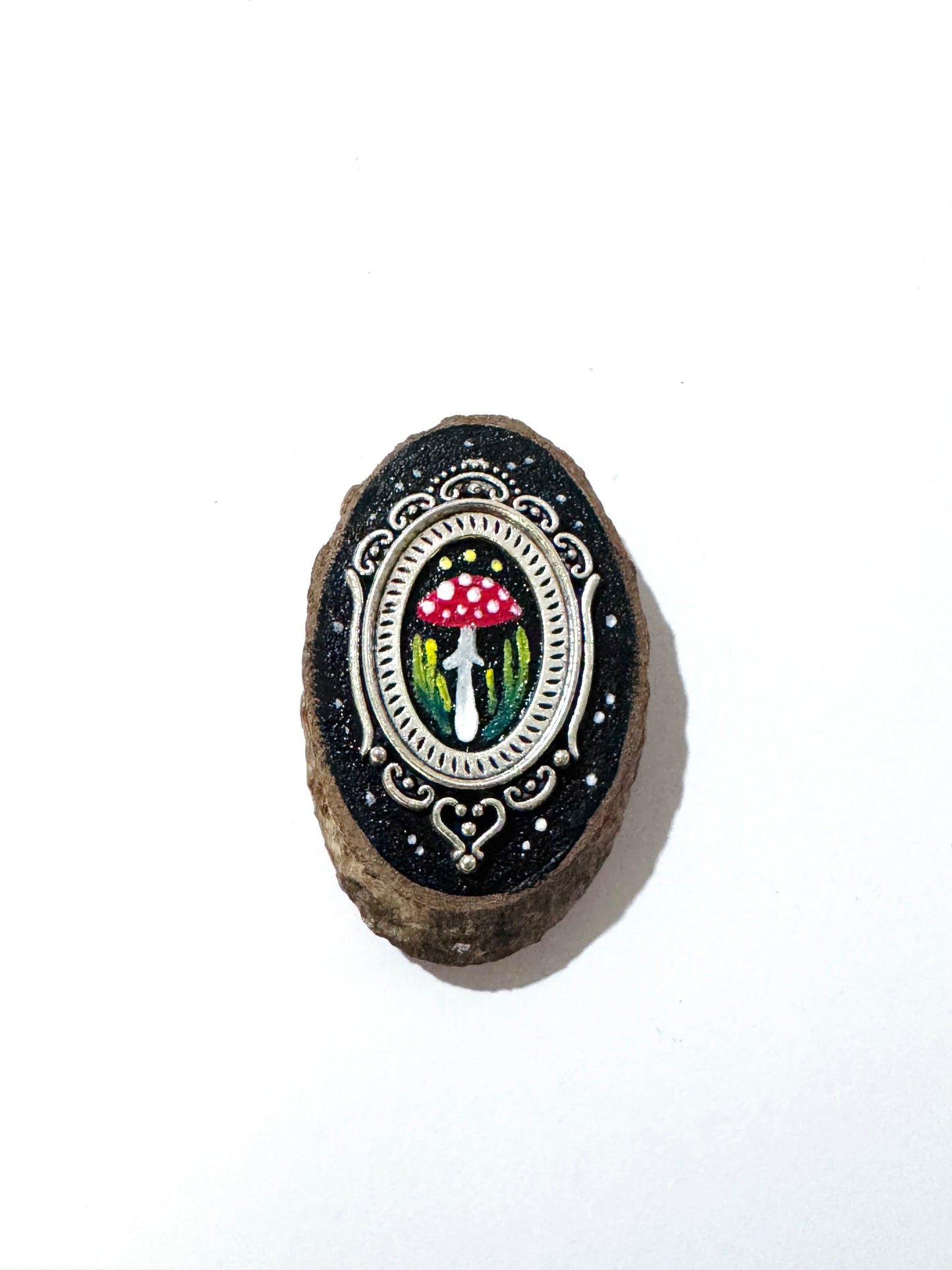 Hand-painted mini wood & steel MAGNET / Kézzel festett mini fa & fém MÁGNES