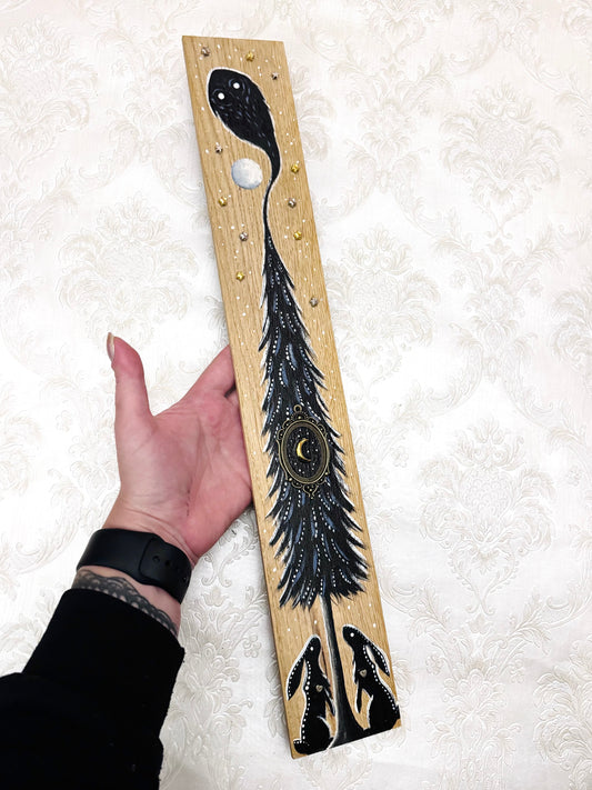 Parkettaléc-festmény NAGYOBB / Painting on wooden parquette strip, LARGER SIZE