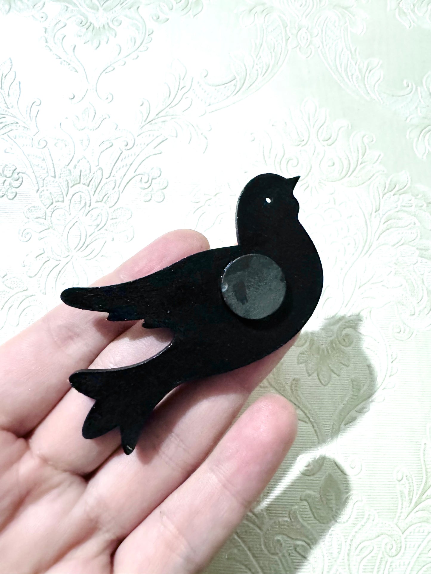 Hand-painted small bird MAGNET / Kézzel festett kismadár mágnes