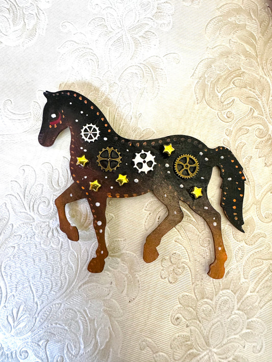 Hand-painted “steampunk” MAGNET / Kézzel festett “steampunk” mágnes