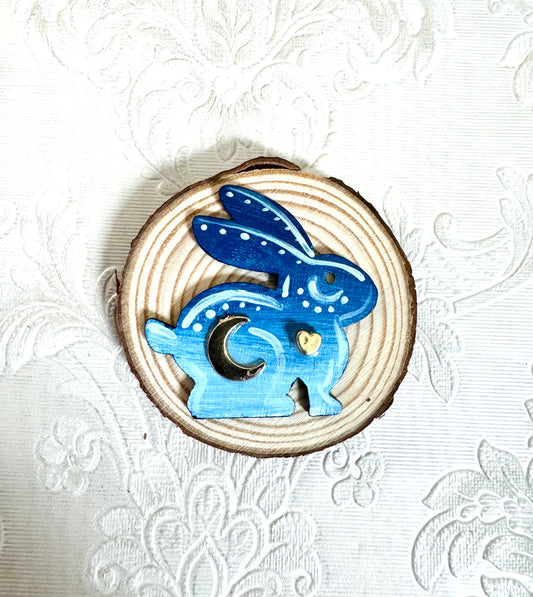 Hand-painted mini wood slice MAGNET / Kézzel festett mini fakorong mágnes