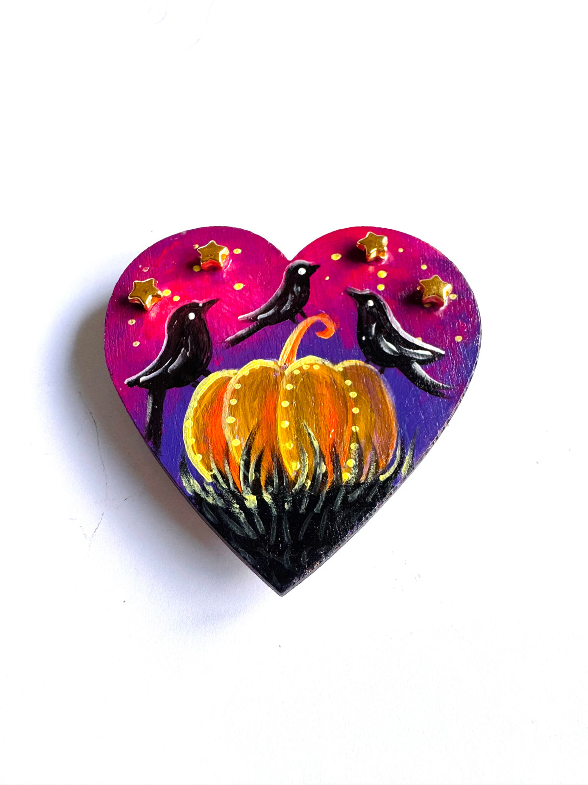 Hand-painted mini wooden MAGNET / Kézzel festett mini fa MÁGNES