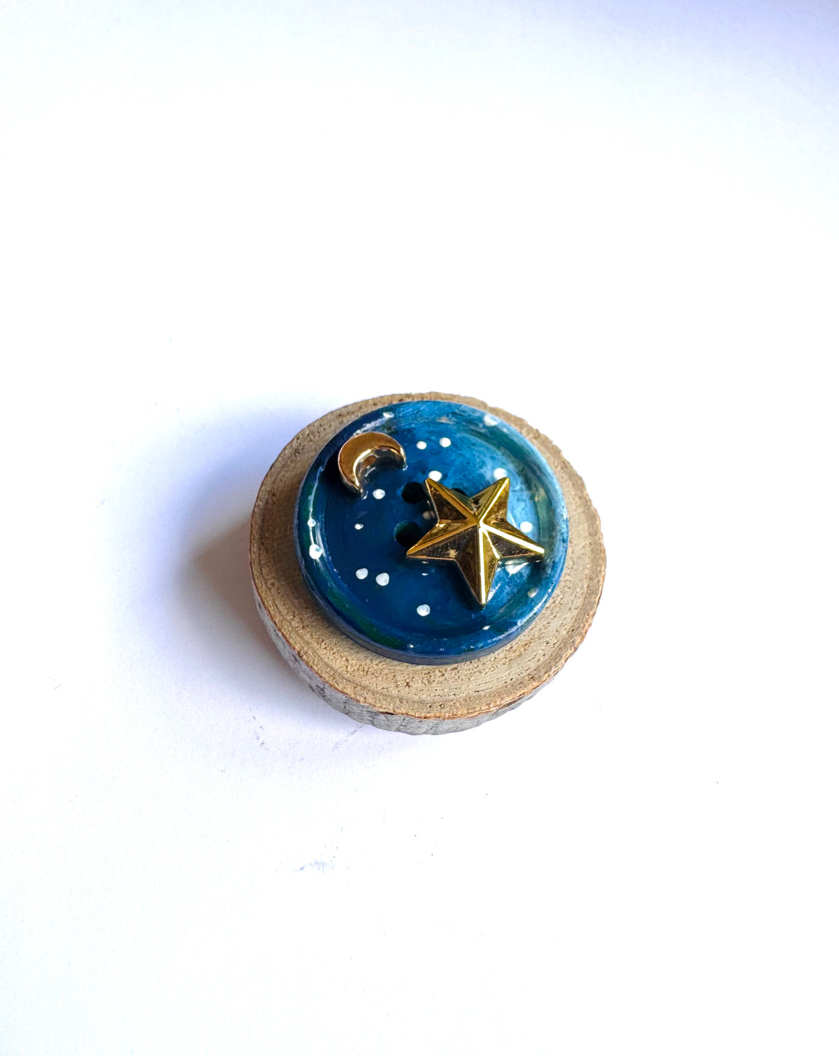 Hand-painted mini wooden MAGNET / Kézzel festett mini fakorong MÁGNES