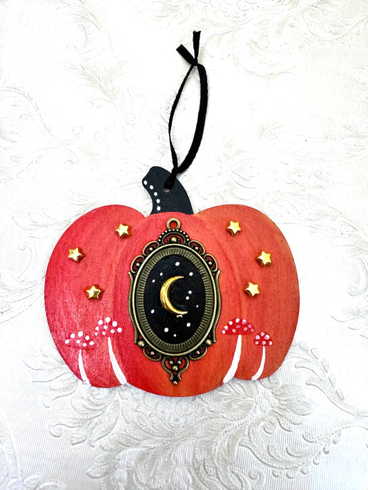 Hand-painted pumpkin MAGNET and ornament / Kézzel festett tök mágnes és dísz