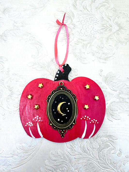 Hand-painted pumpkin MAGNET and ornament / Kézzel festett tök mágnes és dísz