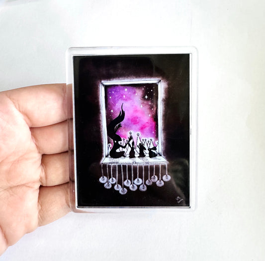 Plexi magnet / Mágnes plexi tokkal