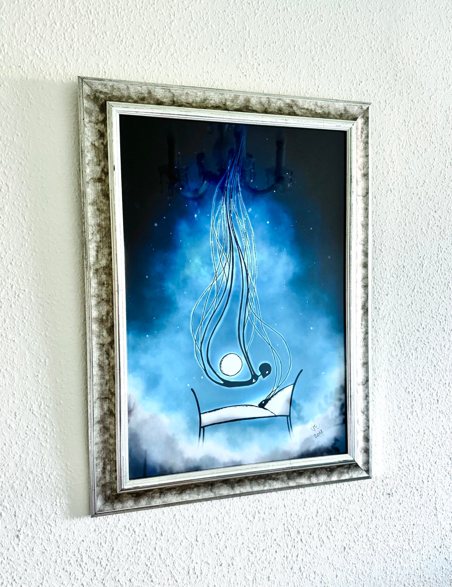 Larger framed art print (in a wider frame) / Nagyobb méretű keretezett művészi nyomat (szélesebb keretben)