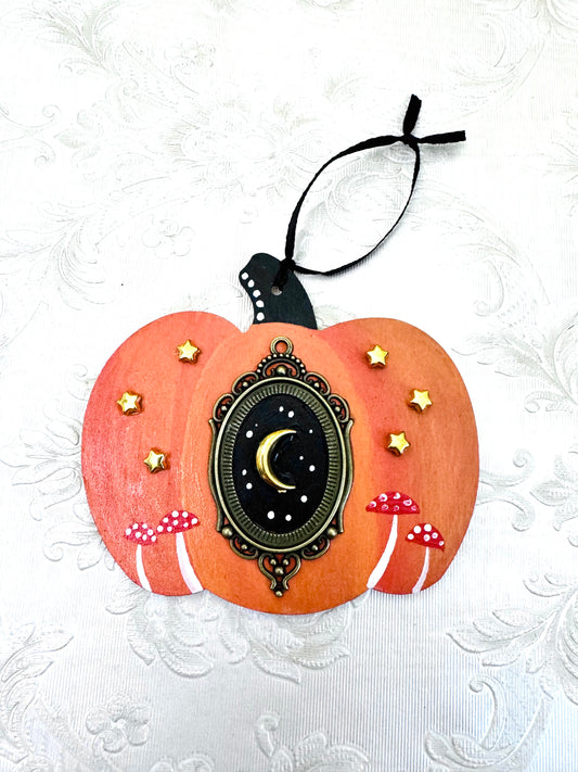 Hand-painted pumpkin MAGNET and ornament / Kézzel festett tök mágnes és dísz