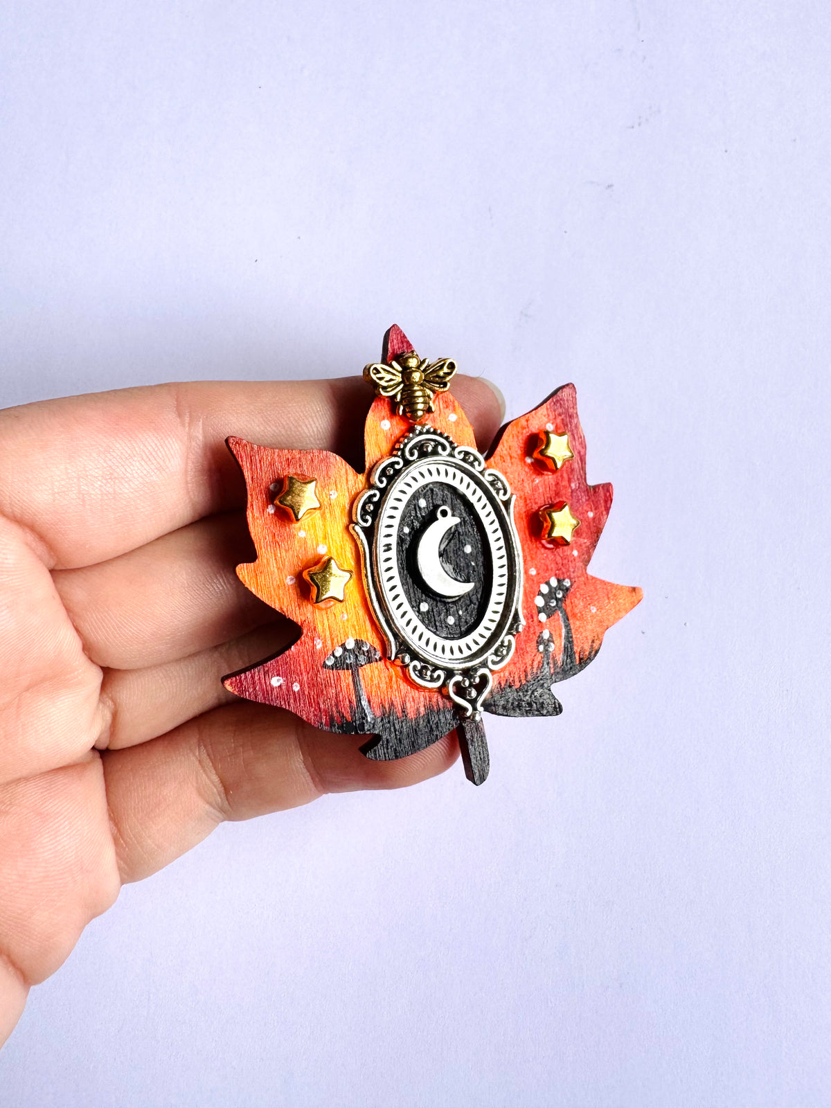 Hand-painted mini wooden MAGNET / Kézzel festett mini fa MÁGNES