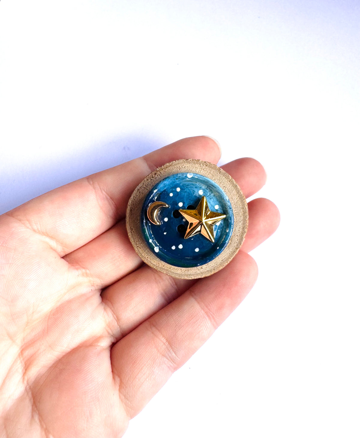 Hand-painted mini wooden MAGNET / Kézzel festett mini fakorong MÁGNES