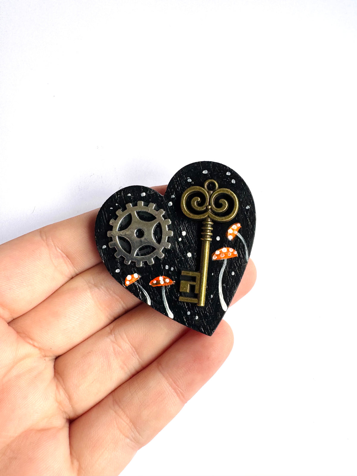Hand-painted “steampunk” MAGNET / Kézzel festett “steampunk” mágnes